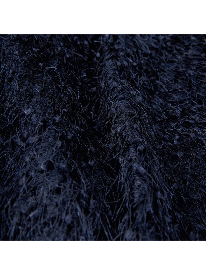 Donkerblauwe ruffle top Alaria Drykorn 