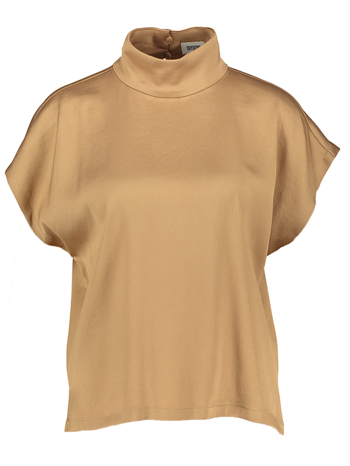 Camel kleurige bloes Alaria Drykorn