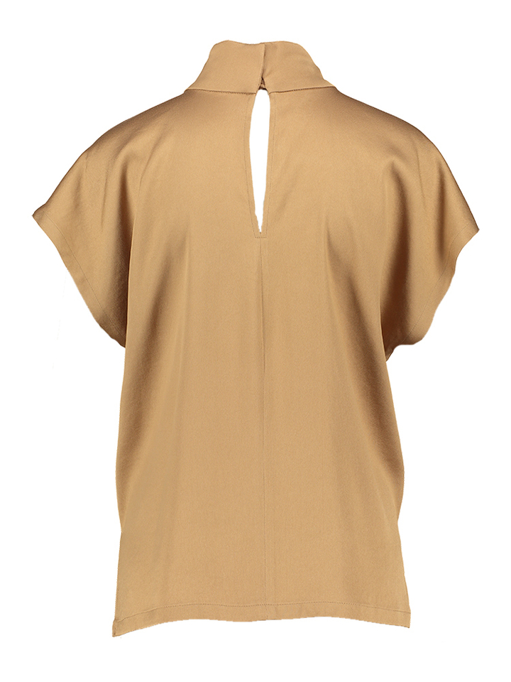 Camel kleurige bloes Alaria Drykorn