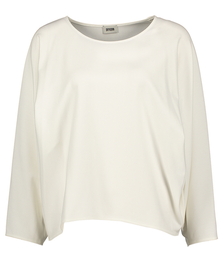 Witte geklede blouse Nialini Drykorn