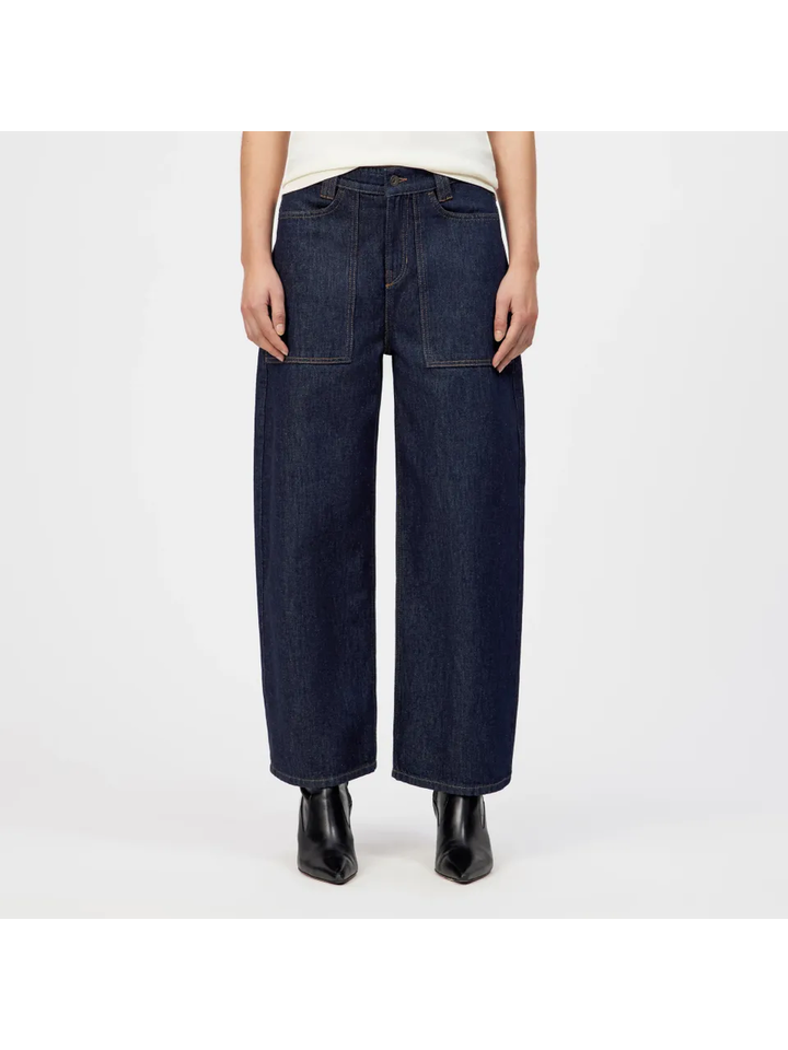 Donkerblauwe loose fit jeans Derive Drykorn