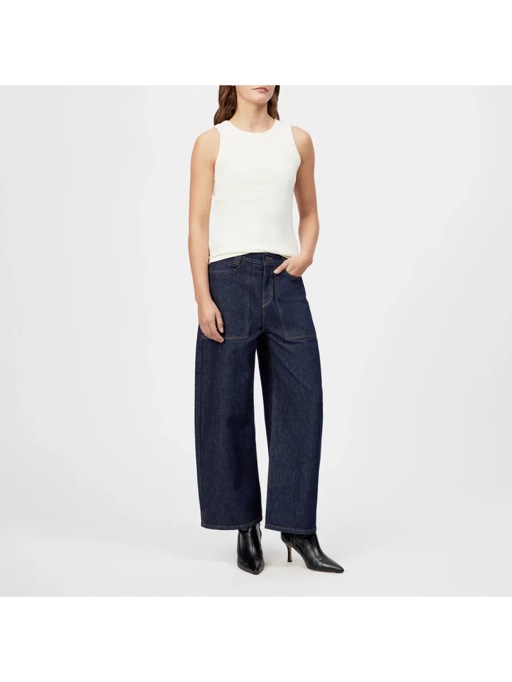 Donkerblauwe loose fit jeans Derive Drykorn