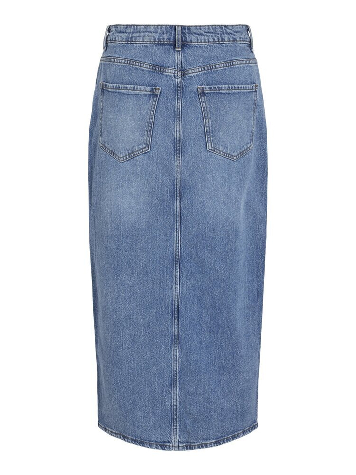 Medium Blue Denim jeansrok Vila