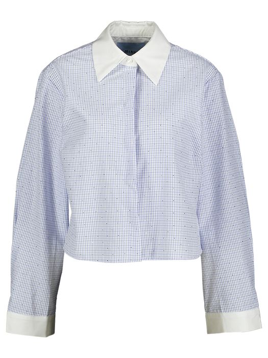 Geruite bloes met strass detail Simira Minus