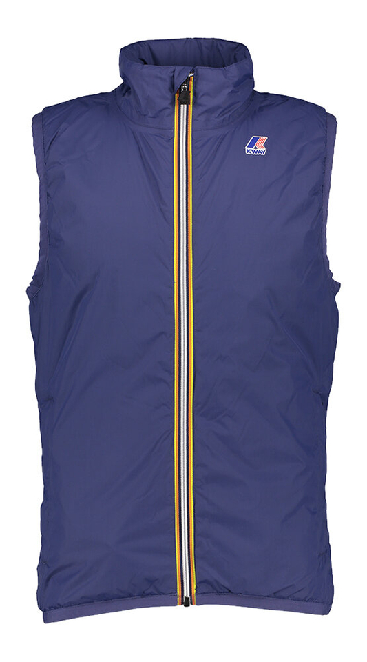 Blauwe bodywarmer met rits Le Vrai Rouland Warm K-Way