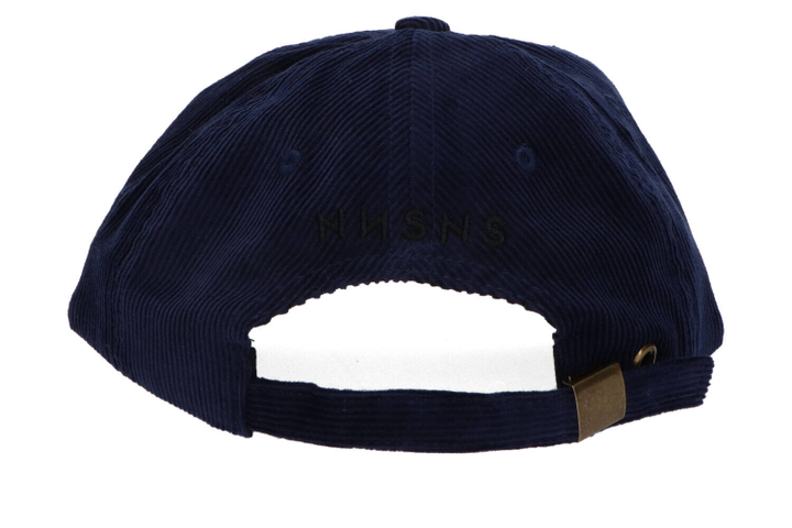 Donkerblauwe ribfluwelen pet NNSNS