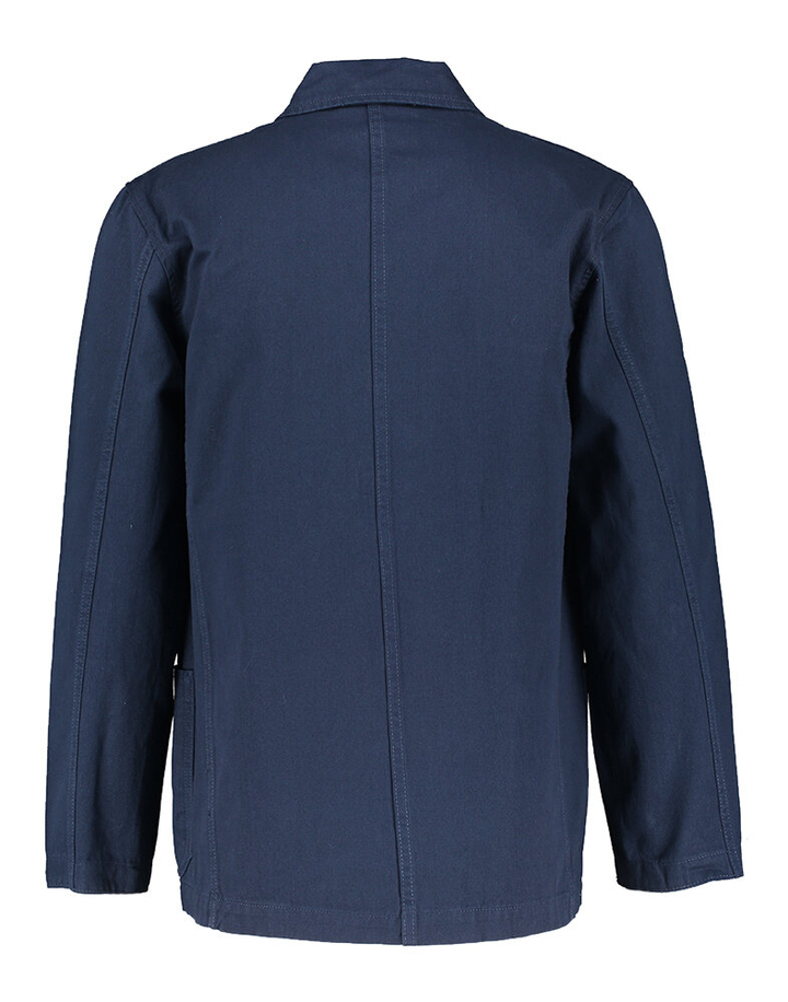 Donkerblauwe katoenen jacket met knopen Service Works