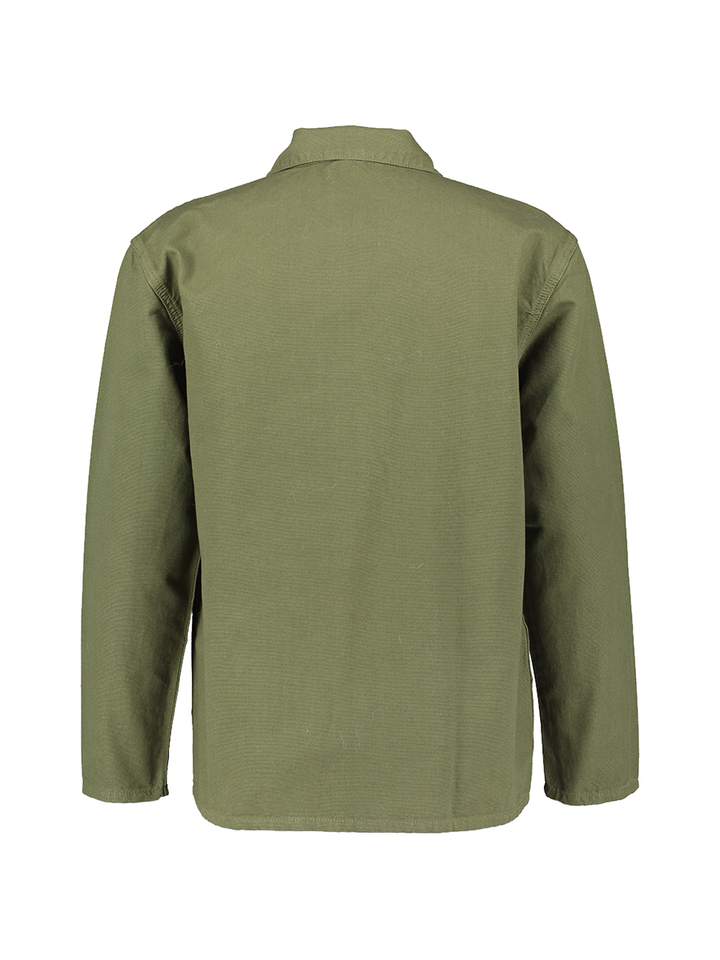 Donkergroene katoenen jacket met knopen Service Works