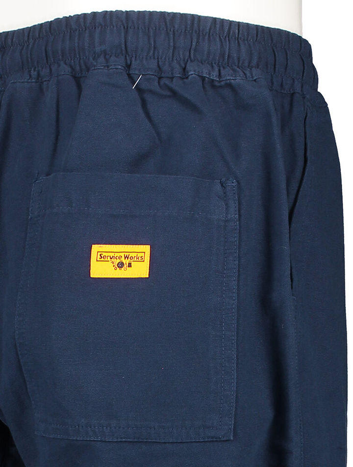 Donkerblauwe katoenen broek met elastiek Service Works