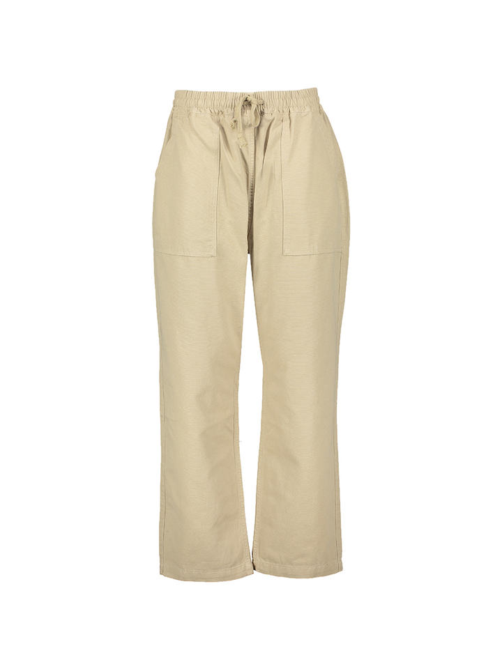 Beige katoenen broek met elastiek Service Works