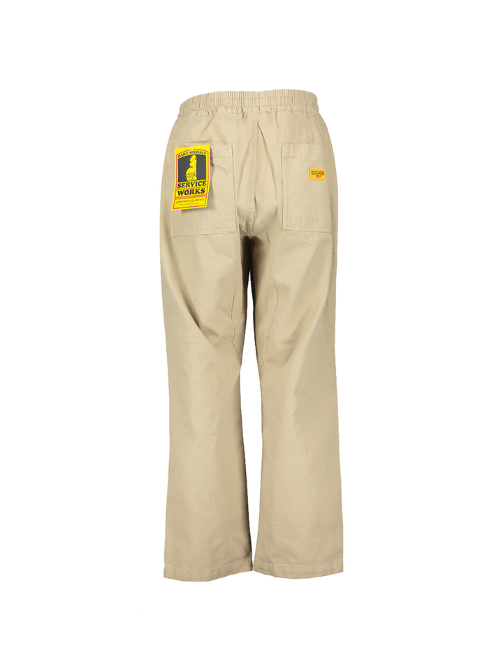 Beige katoenen broek met elastiek Service Works