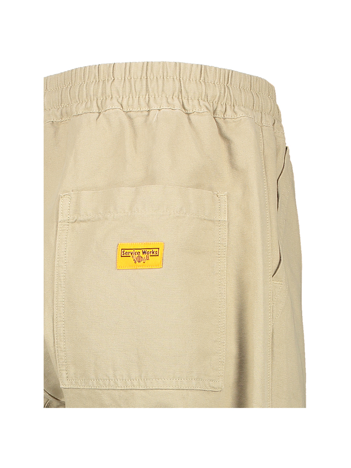 Beige katoenen broek met elastiek Service Works