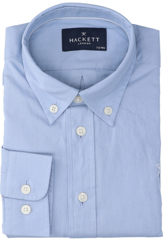 Lichtblauw katoenen hemd Hackett