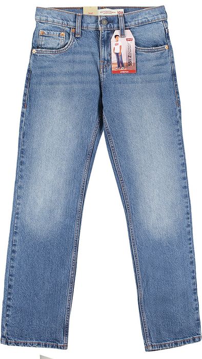 Donkerblauwe straight fit jeans 551 Levi's