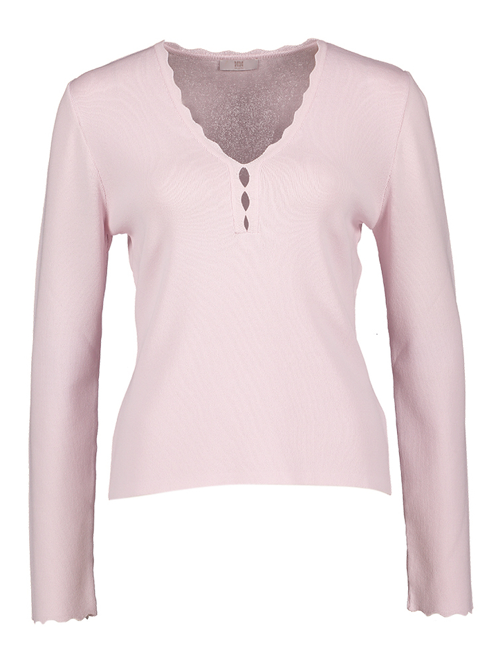Roze trui met detail aan de kraag Riani