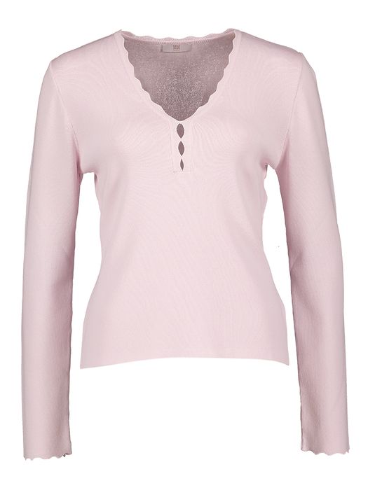 Roze trui met detail aan de kraag Riani