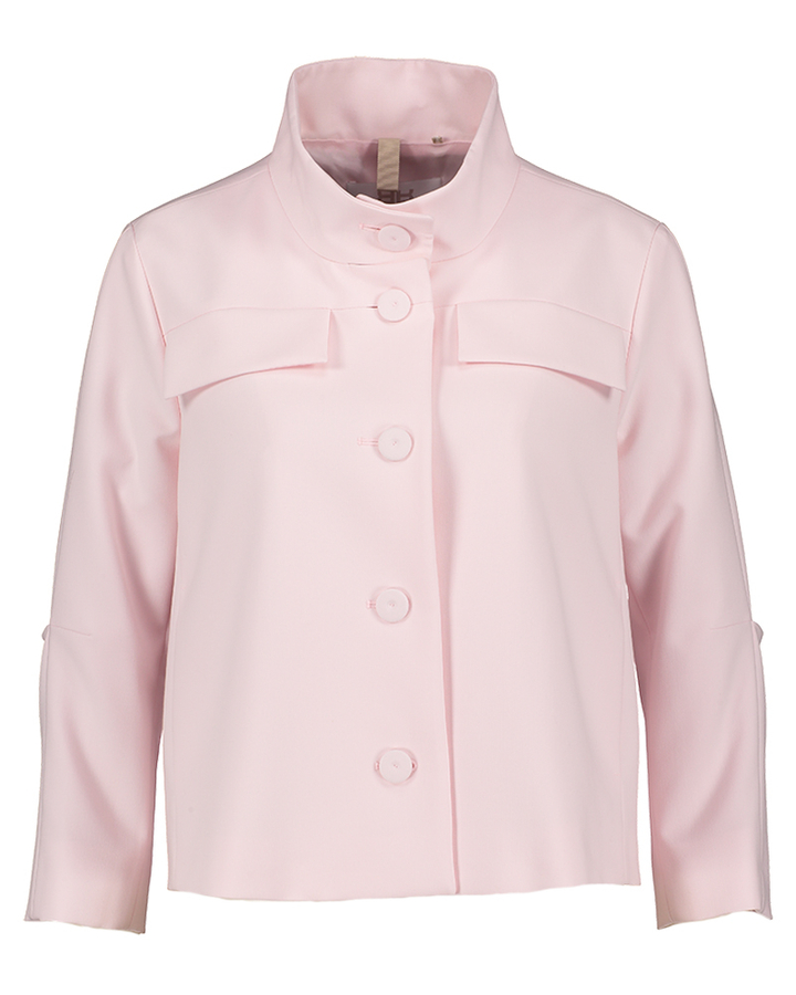 Roze geklede kort jas Riani 
