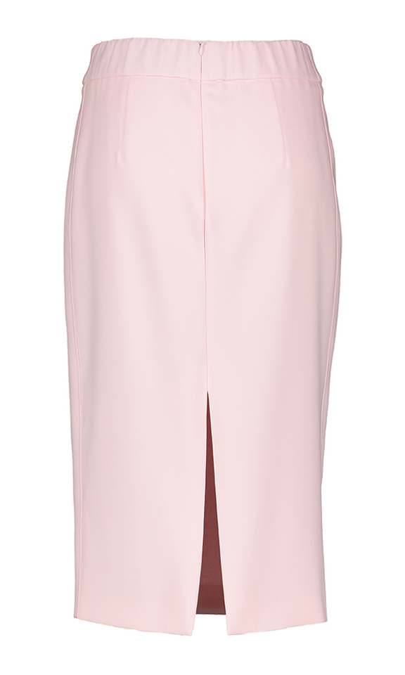Roze geklede rok met split Riani