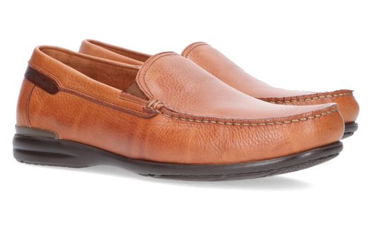Cognac kleurige mocassins Fluchos