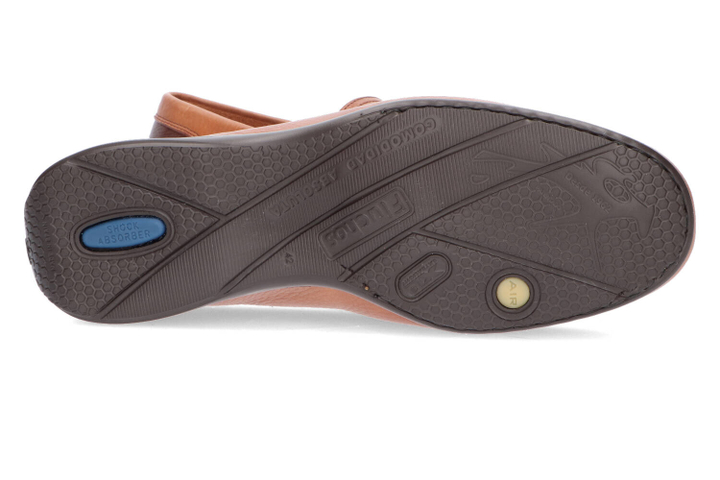 Cognac kleurige mocassins Fluchos