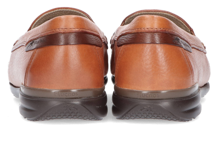 Cognac kleurige mocassins Fluchos