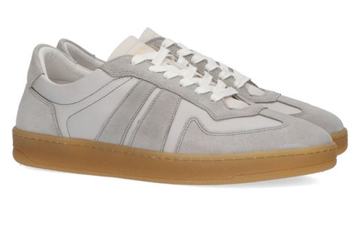White grey lage sneakers National Stand