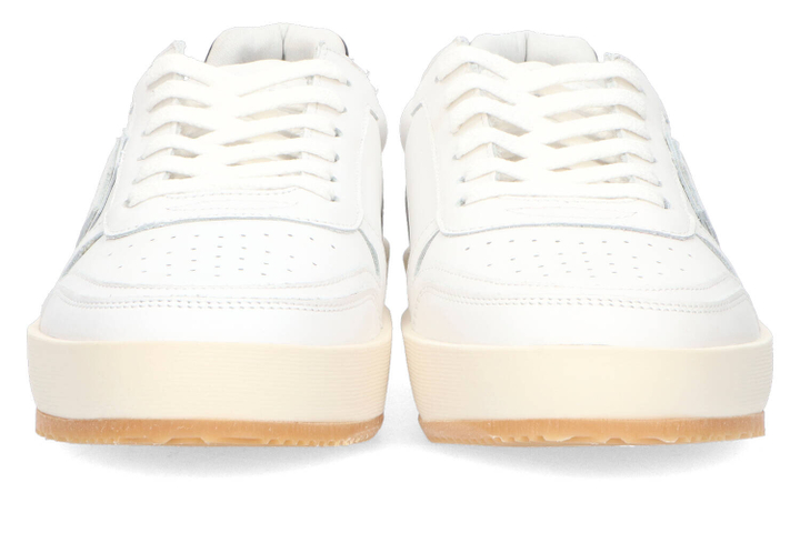 Witte sneakers met zwarte afwerking Philippe Model