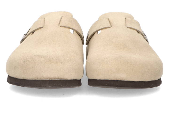 Beige instappers in velours Olivier Scholl