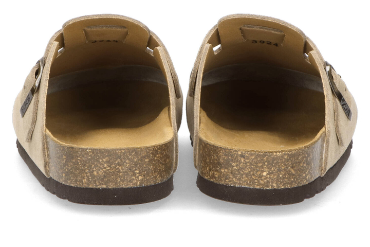 Beige instappers in velours Olivier Scholl