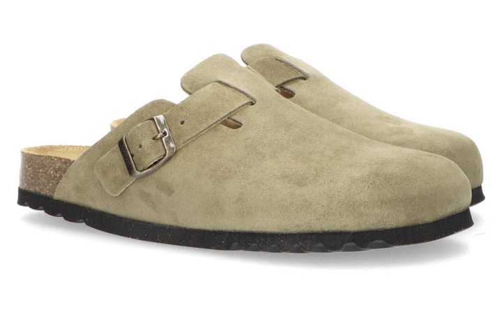 Kaki instappers in velours Olivier Scholl