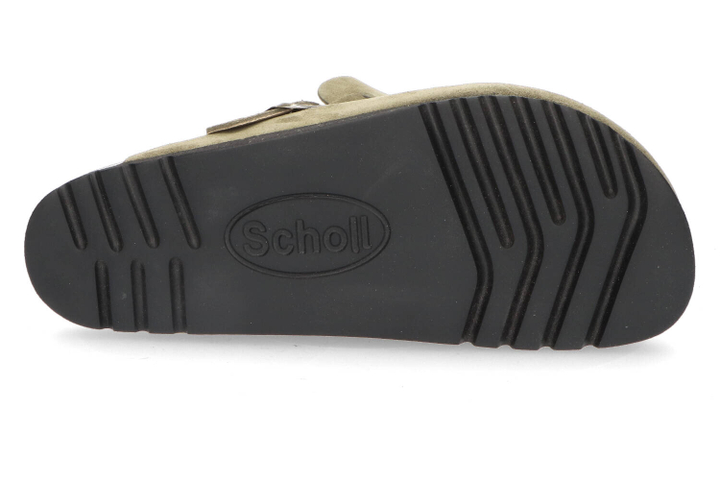 Kaki instappers in velours Olivier Scholl