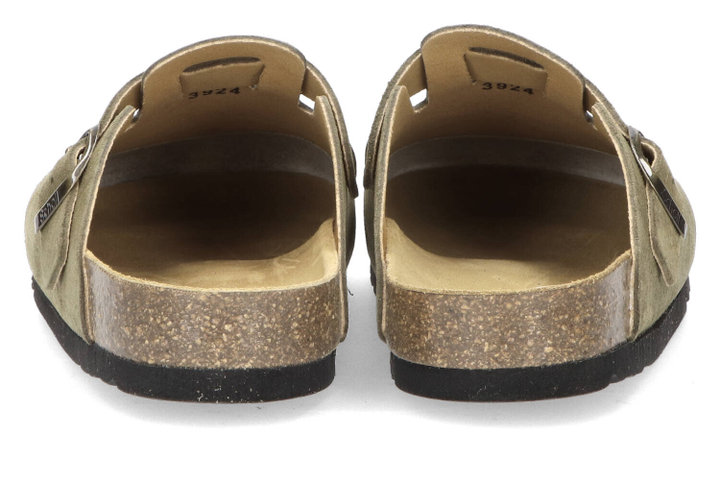 Kaki instappers in velours Olivier Scholl