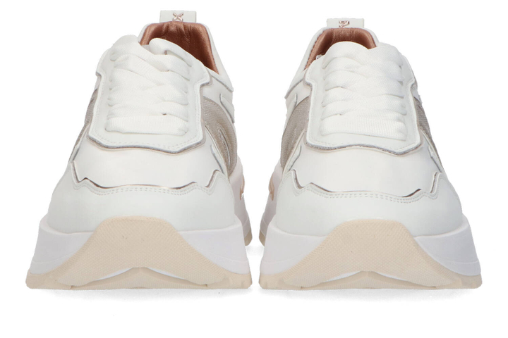 Wit en goud lage sneakers Alexander Smith