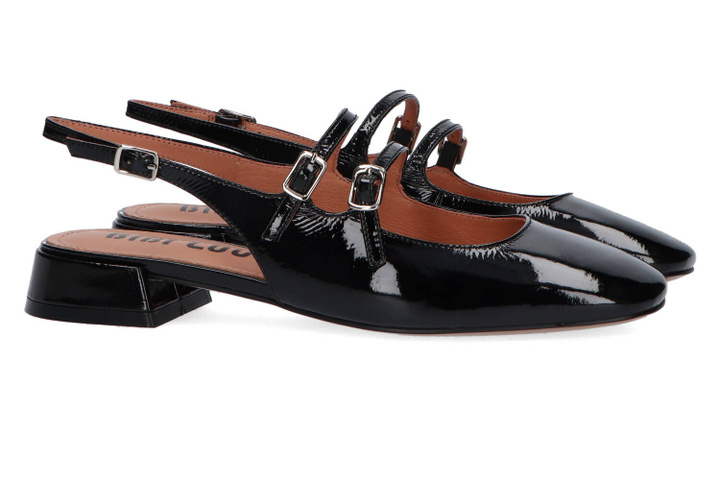 Negro ballerina's  met hak Bibi Lou