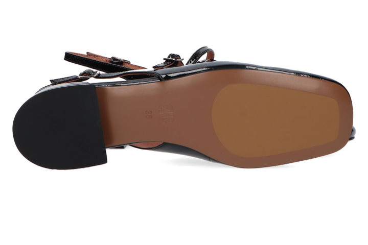 Negro ballerina's  met hak Bibi Lou