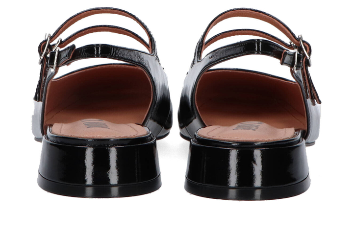 Negro ballerina's  met hak Bibi Lou