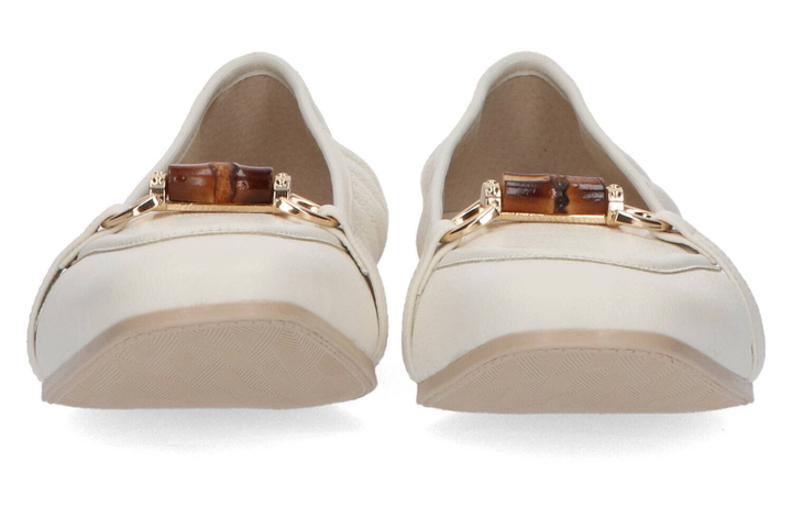 Witte ballerina met gouden detail Dl Sport