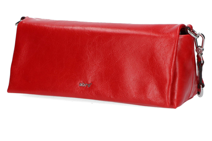 Roodkleurige handtas in lakleder Abro