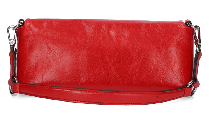 Roodkleurige handtas in lakleder Abro