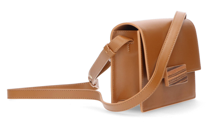 Cognac handtas Enza small Atelier Content