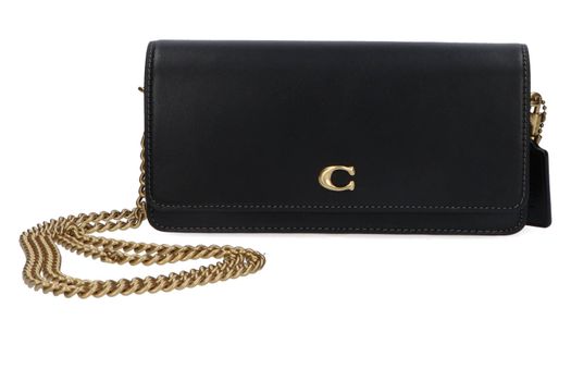 Zwart lederen crossbody Coach