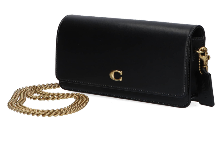 Zwart lederen crossbody Coach 