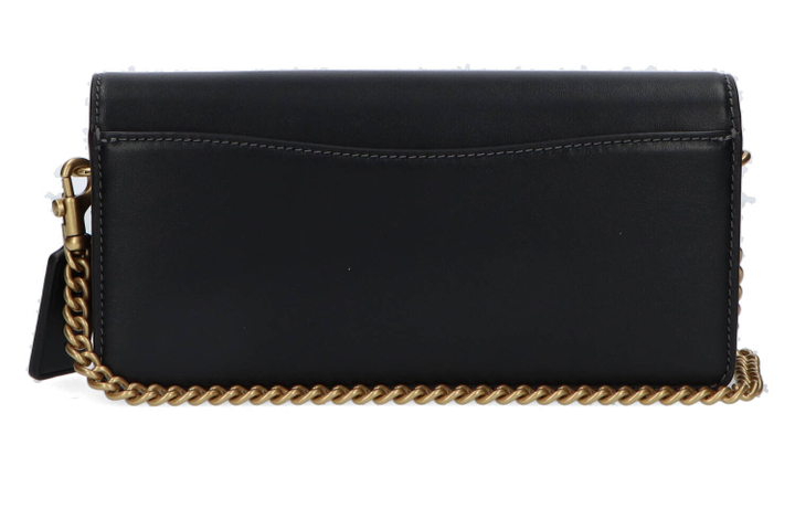 Zwart lederen crossbody Coach 