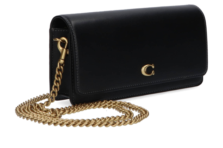 Zwart lederen crossbody Coach 