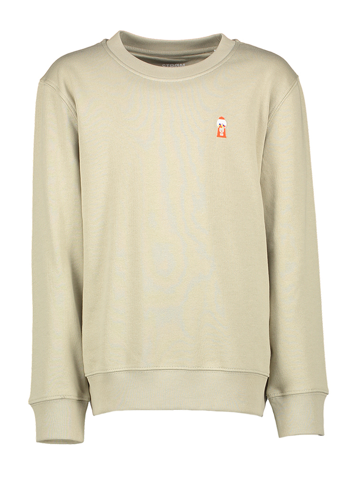 Beige katoenen sweater met ronde hals Bubblegum Strom
