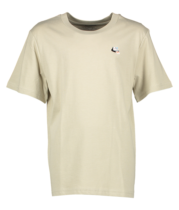 Stone beige katoenen t-shirt met ronde hals Polaroid Strom