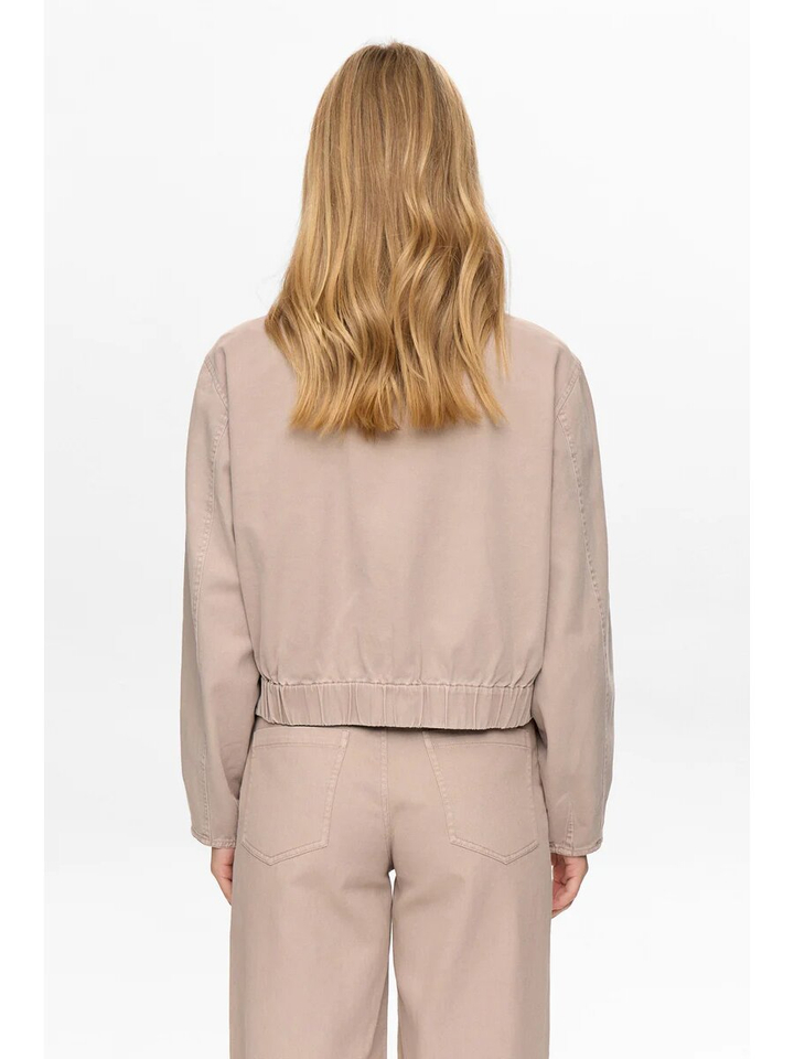 Beige jeansjas Numariam Jacket Numph