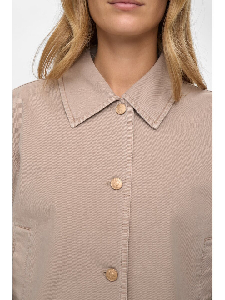 Beige jeansjas Numariam Jacket Numph