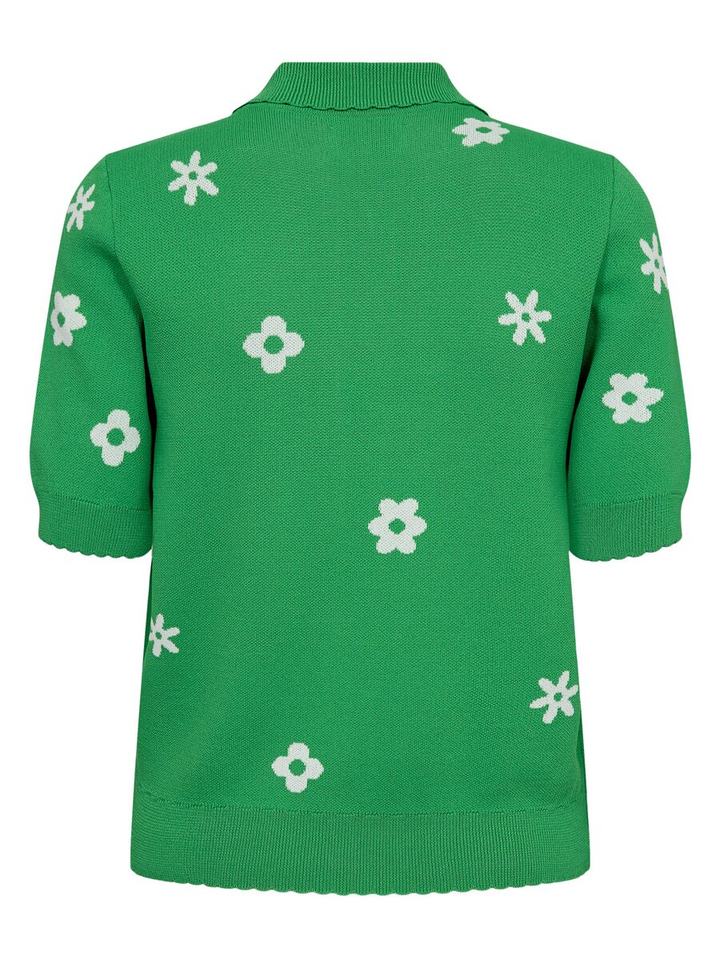 Groene trui met polokraag en print Numargitta Numph 