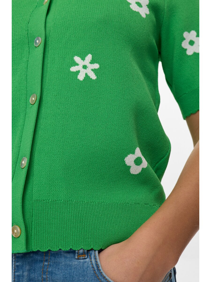 Groene trui met polokraag en print Numargitta Numph 